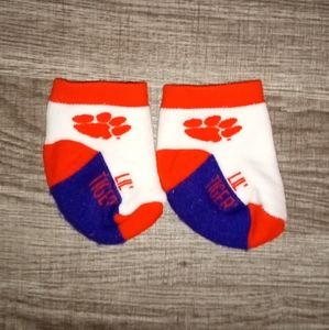 CLEMSON TIGERS Baby 0-6Months Socks